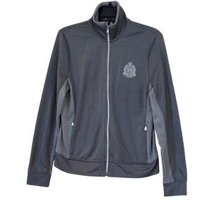 Lauren Ralph Lauren Active Women's Zip Front Jacket Gray Silver Size M NWOT